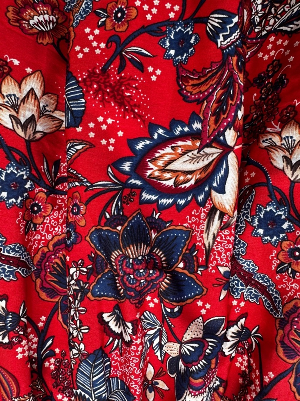 B.O.G Collective Coral & Navy Floral Dress | Adjustable Straps | Pockets | Sz M - Picture 10 of 10